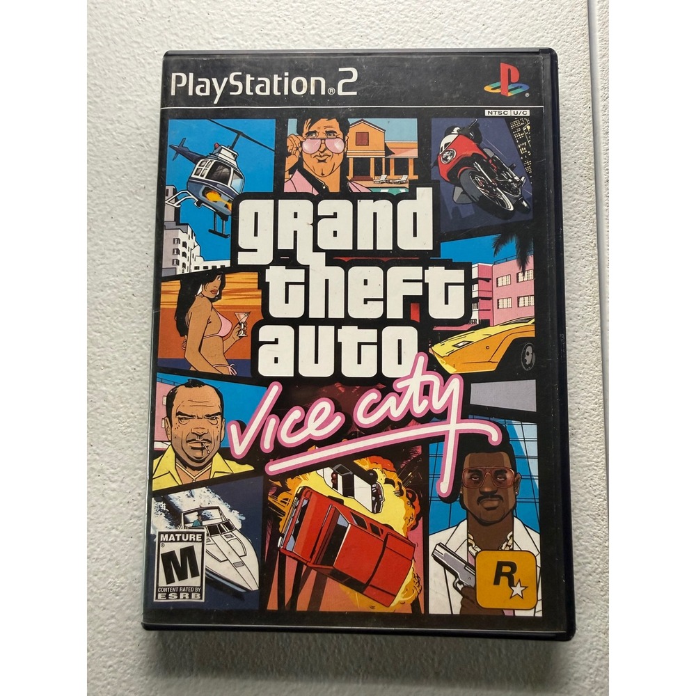 Grand Theft Auto Vice City Sony PlayStation 2 Game CIB with Manual NTSCTESTED